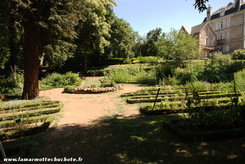 Entrée de la partie plantes potagères, aromatiques...
